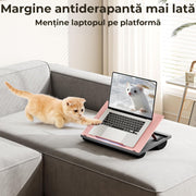 Suport laptop reglabil cu perna NextWave® – 9 unghiuri ajustabile, suport pentru laptop pana la 15