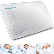 Pernă Ortopedică NextWave – Spumă cu Memorie & Gel Răcoritor | Suport Cervical Ergonomic