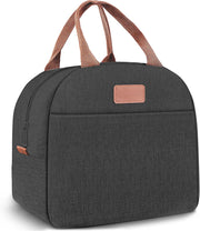 Geanta termoizolanta pranz 11L NextWave® – impermeabila si anti-scurgeri, material Oxford rezistent cu interior folie aluminiu, pastreaza alimentele si bauturile reci sau calde, dimensiuni 29×18×22 cm, ideala pentru birou, picnic si calatorii, Gri