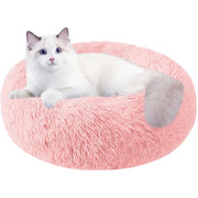 Pat Pentru Caini Sau Pisici NextWave®, pentru animale de companie, Rotund, Antiderapant, Confortabil Si Usor De Curatat, Universal, Diametru 40 Cm, Roz