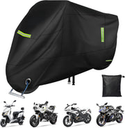 Husa motocicleta NextWave® XXL 245×104×125 cm – impermeabila, rezistenta la vant si praf, protectie UV, cu benzi reflectorizante si curele de fixare, compatibila si pentru 2–3 biciclete