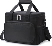 Geanta termoizolanta 9L NextWave® – portabila, cu compartiment spatios si buzunare laterale, curea ajustabila si maner dublu, pastreaza alimentele si bauturile reci sau calde pana la 12 doze de 330 ml, ideala pentru picnic, birou si calatorii, Albastru