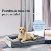 Pat Ortopedic Tip Canapea NextWave pentru Câini, Respirabil, Impermeabil