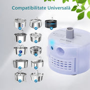 Pompa de apa pentru dispenser apa automat NextWave®, tip fantana pentru caini si pisici, compatibila cu fantanile de inox, silentioasa, cablu USB