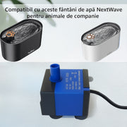 Pompa de apa pentru dispenser apa automat NextWave®, tip fantana pentru caini si pisici, compartibila cu fantana de plastic D1, silentioasa, cablu USB