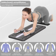Aparat Pilates Reformer pliabil NextWave® – echipament de antrenament pentru acasa, ideal pentru incepatori si avansati, cadru metalic rezistent, sistem ajustabil pentru exercitii variate, usor de pliat si depozitat