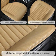 Husa scaun auto universala NextWave®️, ofera protectie scaun fata, universala, masina personala, taxi, ride sharing, antialunecare, material respirabil, pentru toate sezoanele, Piele PU bej
