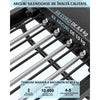 Aparat Pilates Reformer pliabil NextWave®️, antrenament complet pentru acasa, rezistenta dubla cu 4 arcuri si 5 corzi, jump board inclus, bara reglabila in 4 pozitii, cadru din otel carbon, sarcina maxima 181,4 kg, 231,9 cm, Negru