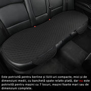 Set 2 Huse scaun auto fata universala si 1 husa bancheta NextWave®️, ofera protectie pentru sezut scaune fata si bancheta, design elegant cu buzunar pentru depozitare, anti-alunecare, material respirabil, pentru toate sezoanele, negru