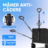 Carucior turistic pliabil NextWave®, pliere rapida si compacta, capacitate 99, 8 kg, maner ergonomic reglabil anti-cadere, roti silentioase pivotante 360°, cadru din otel carbon si material Oxford 600D, pentru gradina, plaja si camping, Negru