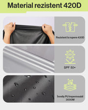 Husa motocicleta NextWave® XXL 245×104×125 cm – impermeabila, rezistenta la vant si praf, protectie UV, cu benzi reflectorizante si curele de fixare, compatibila si pentru 2–3 biciclete