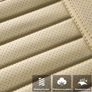 Husa scaun auto universala NextWave® pentru scaun fata, protectie scaun masina, taxi si ride sharing, antialunecare, impermeabila, material respirabil pentru toate sezoanele, piele PU premium, usor de curatat, culoare bej