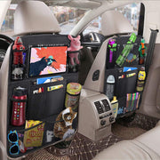 Set 2 organizatoare spatar scaun auto NextWave®️, protectie universala, buzunare multiple + buzunar mare pentru tableta, rezistente, ideale pentru parinti cu copil, culoare neagra