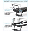 Aparat Pilates Reformer pliabil NextWave®️, antrenament complet pentru acasa, rezistenta dubla cu 4 arcuri si 5 corzi, jump board inclus, bara reglabila in 4 pozitii, cadru din otel carbon, sarcina maxima 181,4 kg, 231,9 cm, Negru