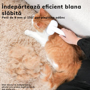 Perie pentru curatarea parului NextWave® de pisici, caini sau alte animale de companie, reutilizabila, Alb cu gri
