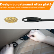 Husa spatar scaun auto NextWave®️, husa protectoare impermeabila pentru scaune, tava pliabila tip masa pentru tableta sau gustari, 9 buzunare multifunctionale pentru sticle, jucarii si accesorii, montaj universal, design durabil si usor de curatat