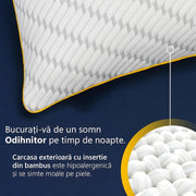 Set 2 perne ortopedice ajustabile NextWave, spuma cu memorie, husa lavabila, 70x50 cm