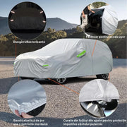Prelata Auto Premium NextWave®️, Impermeabila, Protectie UV, Praf, Zapada, Inghet, Universala pentru Sedan, Buzunare Oglinzi, Fermoar Usa Sofer, Material Premium, Husa Saculet Depozitare