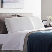 Perna ortopedica pentru dormit NextWave, Spuma cu Memorie cu gel ventilata, Husa detasabila cu 2 zone termice, ergonomica pentru Gat si Suport Cervical, Ideala pentru dormitul lateral, spate sau stomac, 60x40x9 cm