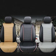 Husa scaun auto universala NextWave®️, ofera protectie scaun fata, universala, masina personala, taxi, ride sharing, antialunecare, material respirabil, pentru toate sezoanele, Piele PU gri