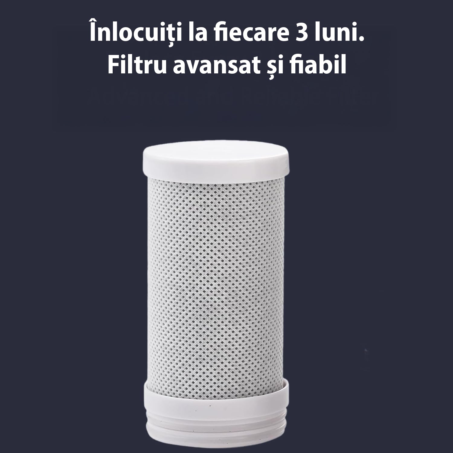 Set 2 cartuse de schimb NextWave® pentru filtru de apa de robinet, 8 etape de filtrare, carbon activ, capacitate 3000 L/cartus – elimina clorul, plumbul si metalele grele, imbunatateste gustul apei