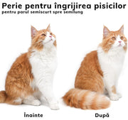 Perie pentru curatarea parului NextWave® de pisici, caini sau alte animale de companie, reutilizabila, Alb cu gri