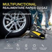 Compresor auto portabil NextWave 12V, manometru digital, 150 PSI, galben-negru