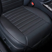 Set de 2 huse NextWave®️ pentru scaune auto, ofera protectie scaunelor din fata, universala, masina personala, taxi, ride sharing, antialunecare, material respirabil, pentru toate sezoanele, buzunare de depozitare, Piele PU, Negru