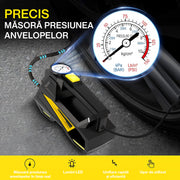 Compresor auto portabil NextWave 12V, manometru digital, 150 PSI, galben-negru