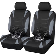 Set huse auto NextWave® pentru scaune fata, 4 piese, neopren impermeabil cu strat EVA de 5 mm, compatibile cu airbag lateral si tetiere detasabile, protectie impotriva petelor, umezelii si uzurii, montare rapida, potrivire universala, gri