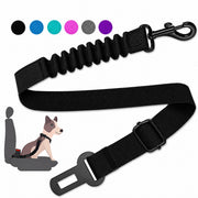 Centura auto NextWave® pentru siguranta cainilor, reglabila 61-79 cm, chinga din nailon rezistent cu cusaturi ranforsate, amortizor elastic, carabina rotativa 360°, fixare rapida in catarama centurii, compatibila cu hamuri prevazute cu inel, negru