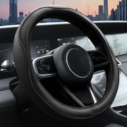 Husa volan auto NextWave®, din piele ecologica din microfibra, captuseala interioara antiderapanta, cusaturi ranforsate, protectie impotriva uzurii, zgarieturilor si caldurii, montare usoara, compatibila cu volane de 37-39 cm