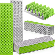 Saltea de camping pliabila NextWave®, termoizolanta cu valoare R 2.1, impermeabila si ultra-usoara, design tip acordeon, din spuma IXPE cu celule inchise si folie de aluminiu, pentru drumetii, outdoor si backpacking, 185 x 60 x 1.8 cm, verde