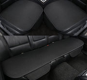 Set 3 huse scaune auto NextWave®️, protectie impotriva petelor si zgarieturilor, buzunar frontal depozitare si montaj rapid, din material respirabil cu burete de inalta densitate, universale pentru autoturisme si SUV, fata 53x49 cm, spate 133x49 cm
