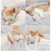 Pat Pentru Caini Sau Pisici NextWave®, pentru animale de companie, Rotund, Antiderapant, Confortabil Si Usor De Curatat, Universal, Diametru 60 Cm, Gri