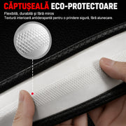Husa volan auto NextWave®, din piele ecologica din microfibra, captuseala interioara antiderapanta, cusaturi ranforsate, protectie impotriva uzurii, zgarieturilor si caldurii, montare usoara, compatibila cu volane de 37-39 cm