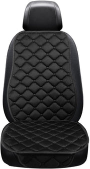 Husa scaun auto fata NextWave®️, universala, masina personala, taxi, ride sharing, potriveste autoturisme si SUV, baza antiderapanta, buzunar frontal pentru depozitare, compatibila cu airbag lateral, material catifea moale, Negru