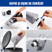 Aspirator Auto Multifunctional NextWave si Compresor Portabil cu Fir, Aspirare Rapida, Umflare Anvelope cu Afisaj pentru Presiune, Lumina LED, Incarcare Priza Auto, Filtru Dublu Lavabil si Reutilizabil, Negru