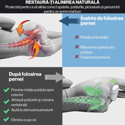Perna ortopedica pentru genunchi si picioare NextWave®️, Spuma cu memorie, potrivita pentru ameliorarea durerilor de sciatica, spate, sold, genunchi, articulatii, picioare umflate, varice, husa detasabila, alb
