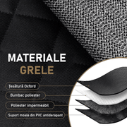 Husa scaun auto protectie si transport animale 2-1 NextWave®️, caini si pisici ofera protectie scaun fata, universala, taxi, ride sharing, impermeabila, antialunecare, 56cm, neagra