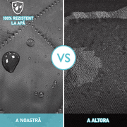 Husa scaune auto protectie si transport animale NextWave®️, Universala, Plasa pentru vizualizare, pentru caini si pisici de toate taliile, ofera protectie 3-1 bancheta spate autoturism, Impermeabila, 137cm, Negru