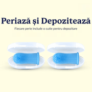 Set 2 periute de dinti pentru animale de companie tip degetar 360°, caine, pisica de dimensiune mare sau mica, silicon moale pentru dinti mai albi, curatare rapida, igiena dentara, albastru