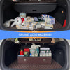 Organizator portbagaj auto Premium NextWave®️, Multifunctional, Pliabil, Rezistent, Manere Laterale, Prindere cu catarame, 1/2/3 compartimente mare, Maro