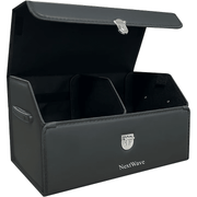 Organizator portbagaj auto Premium NextWave®️, Multifunctional, Pliabil, Rezistent, Manere Laterale, Prindere cu catarame, 2 compartimente mari, 53x31x30 cm