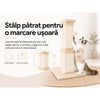 Ansamblu de joaca pentru pisici NextWave®, stalp pentru ascutit ghearelor, bila suspendata, confectionat din sisan natural rezistent la zgarieturi, inaltime mare de 81cm pentru protectia mobilierului, bej