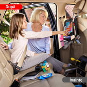 Huse Auto pentru spatarul scaunelor din fata NextWave®, Protectie spatar pentru masina, Organizator auto rezistent la Apa, 9 buzunare, Universal, uz personal, taxi, ride sharing, set 2 bucati, negre