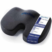 Pernă pentru șezut NextWave Spumă cu memorie Confort ergonomic pentru birou și mașină Negru