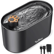 Dispenser apa automat NextWave®, tip fantana pentru pisici si caini, cu purificare si filtrare prin carbune activ, 3L, led luminos, senzor nivel apa, silentios, adaptor priza