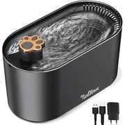 Dispenser apa automat NextWave®, tip fantana pentru pisici si caini, cu purificare si filtrare prin carbune activ, 3L, led luminos, senzor nivel apa, silentios, adaptor priza