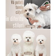 Masina de tuns animale de companie fara fir, Profesionala pentru caini, pisici, 2 viteze, zgomot redus, Afisaj nivel baterie reincarcabila, Acumulator trimmer 2000mAh, cablu usb, Silentioasa, Auriu